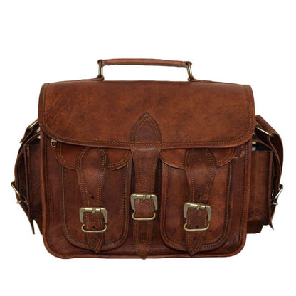 The Pedro Camera Satchel by Classy Leather Bags