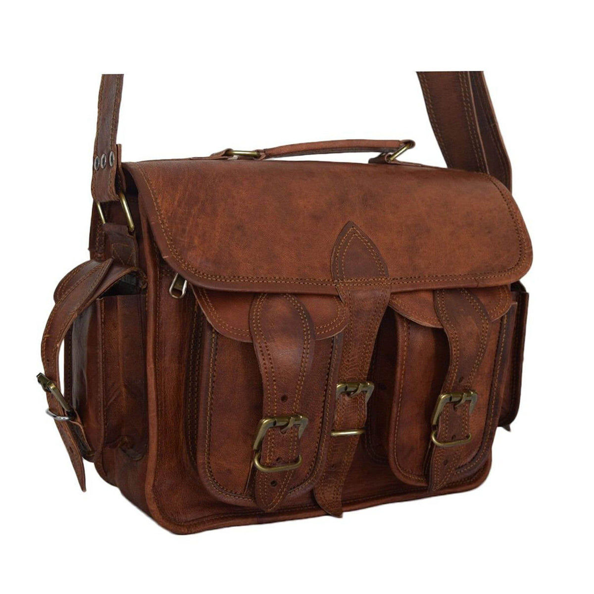 The Pedro Camera Satchel by Classy Leather Bags