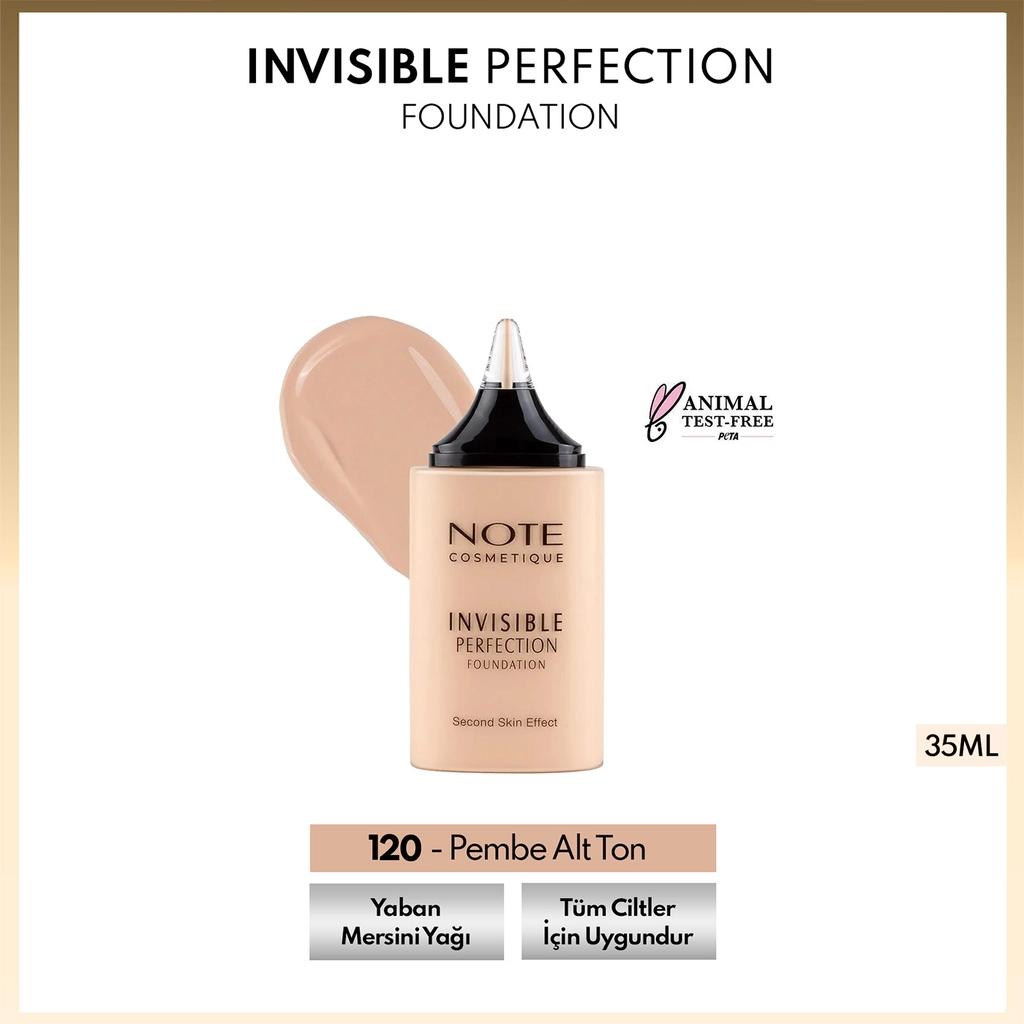 Note Invisible Perfection Foundation 120 Pink Undertone by Beauty Care Bag