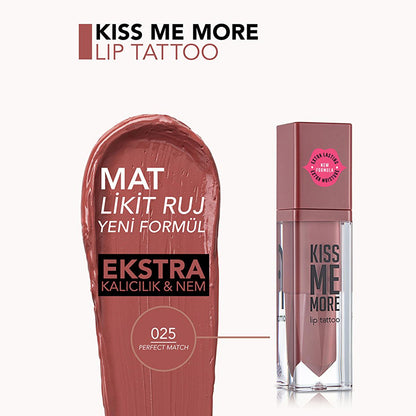 Flormar Liquid Matte Lipstick - Long Lasting, Moisturizing Lip Color with 24-Hour Hydration - Kiss Me More Ekstra Kalıcı Likit Mat Ruj by Beauty Care Bag