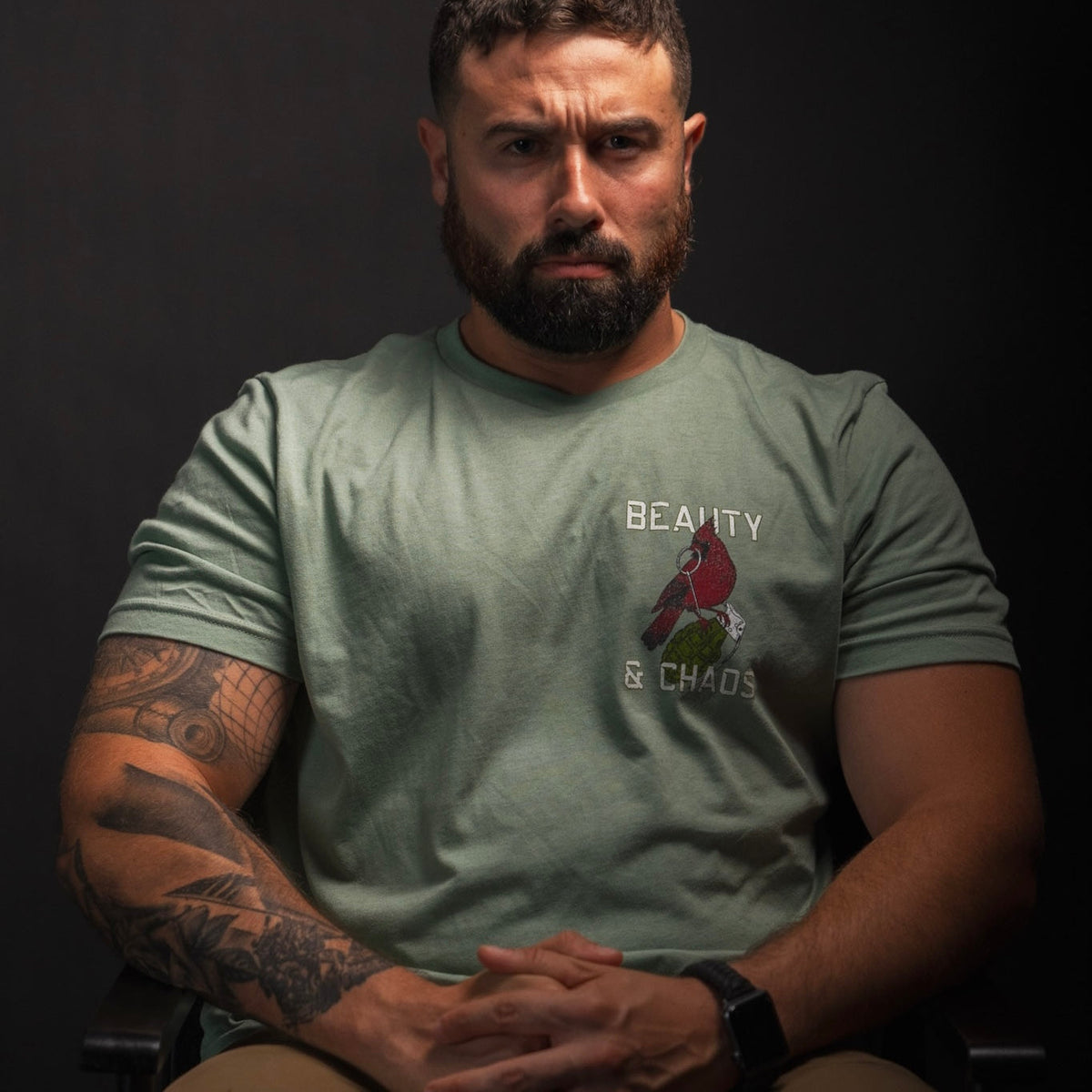 "Beauty and Chaos 2.0"- Tee by Tango Charlie Apparel