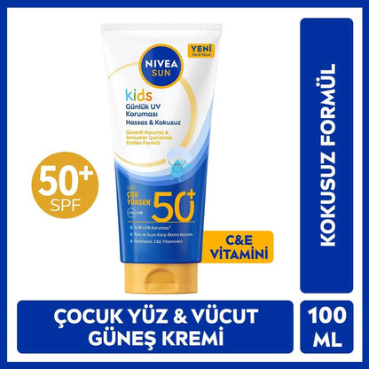 Nivea Sun Kids SPF 50+ Face & Body Sunscreen 100 ml by Beauty Care Bag