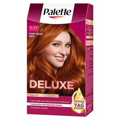 Palette Deluxe Intense Copper Hair Dye 7-77 by Beauty Care Bag