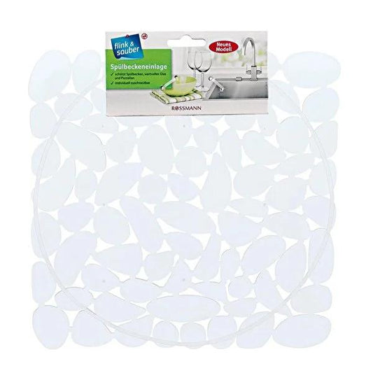 Flink & Sauber Flexible Plastic Sink Mat - Protects Dishes, Customizable, 11.42x11.42 inches by Beauty Care Bag