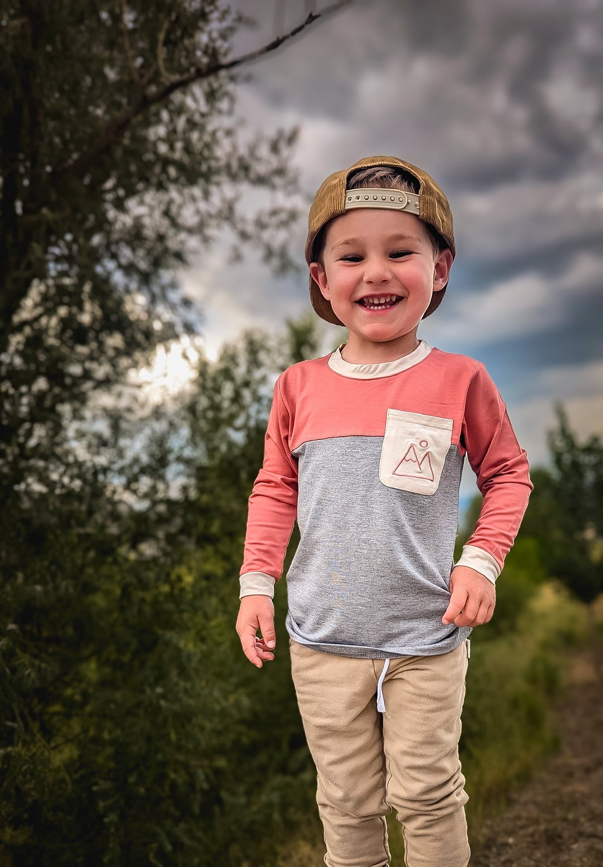 Mountain color block bamboo by Keep the Littles Wild