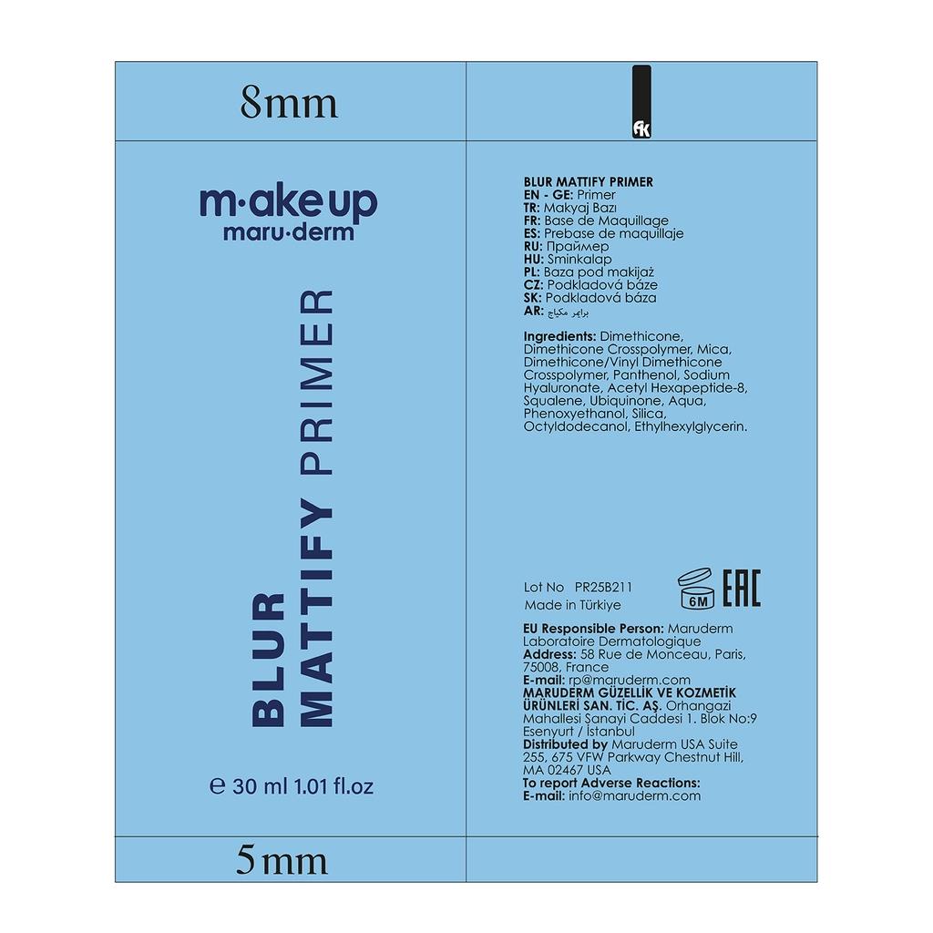 Maruderm Blur & Mattify Makeup Primer 30ml by Beauty Care Bag
