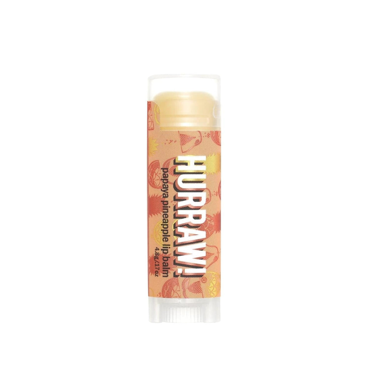 Hurraw Natural Lip Balm, Papaya Pineapple Flavor - Organic Lip Care, Chemical-Free Lip Moisturizer by Beauty Care Bag