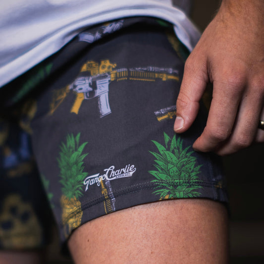 Men's Performance Training Shorts | 5.5"- Tropic Thunder Edition by Tango Charlie Apparel