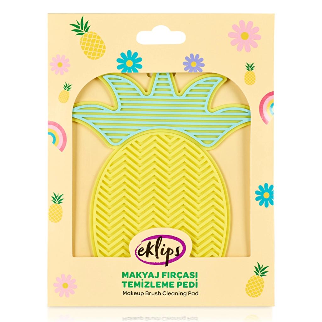 Eklips Pineapple Makeup Brush Cleaning Pad for Deep Cleansing by Beauty Care Bag