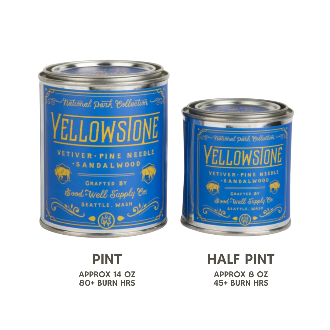 Glacier National Park Candle by Good & Well Supply Co.