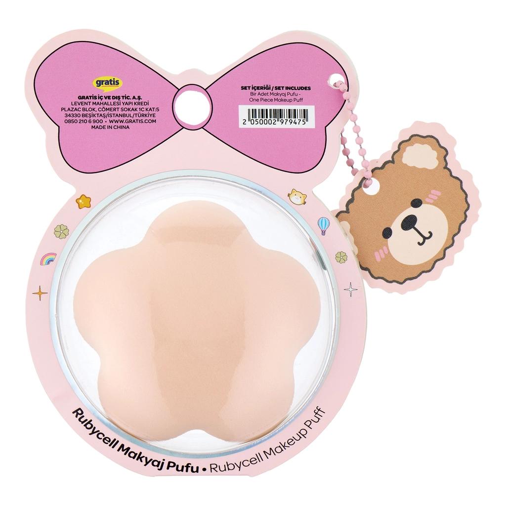 Eklips Rubycell Makeup Puff for Smooth Application by Beauty Care Bag