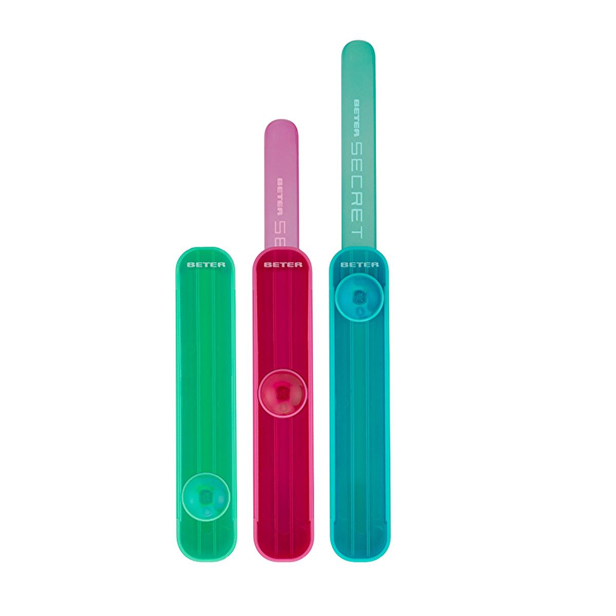Beter Tempered Glass Nail File - Folding Nail Care Tool for Gentle Shaping & Smoothing by Beauty Care Bag