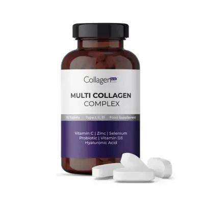 Collagen Forte Multi Collagen Complex Supplement for Skin, Hair & Nail Health - 90 Tablets by Beauty Care Bag