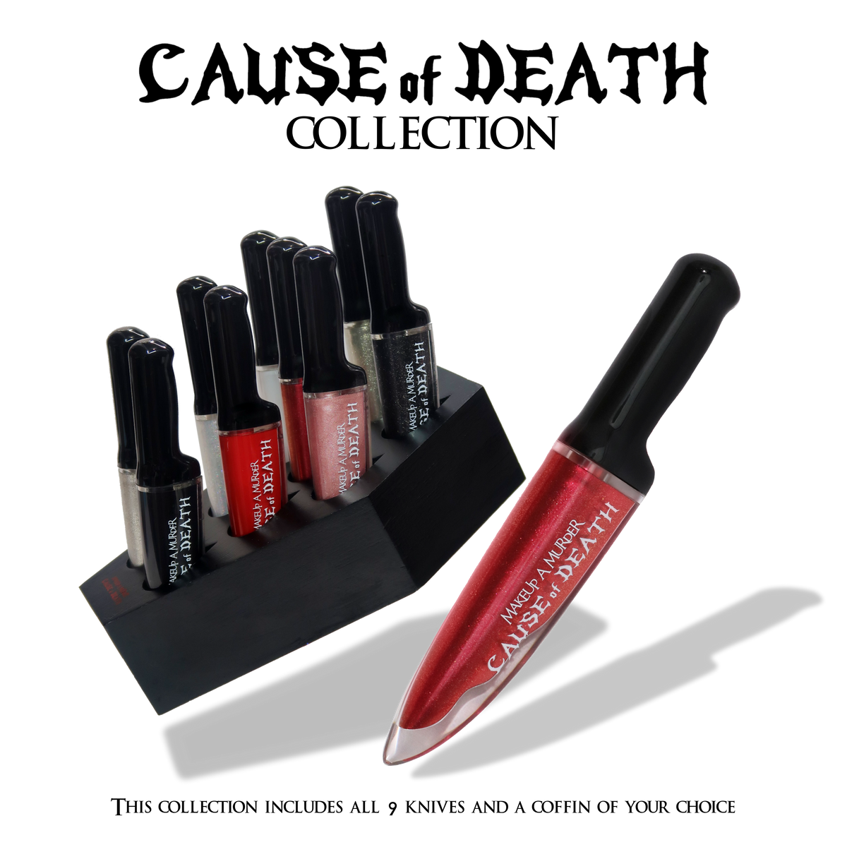 Cause of Death Liquid Eyeshadow Collection — Black Coffin by Makeup A Murder, INC