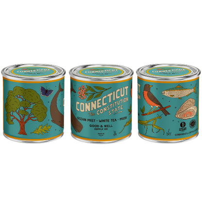 Connecticut State Candle by Good & Well Supply Co.