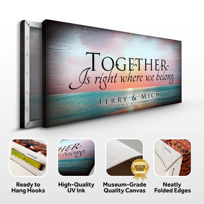 Together Sign VI by Tailored Canvases