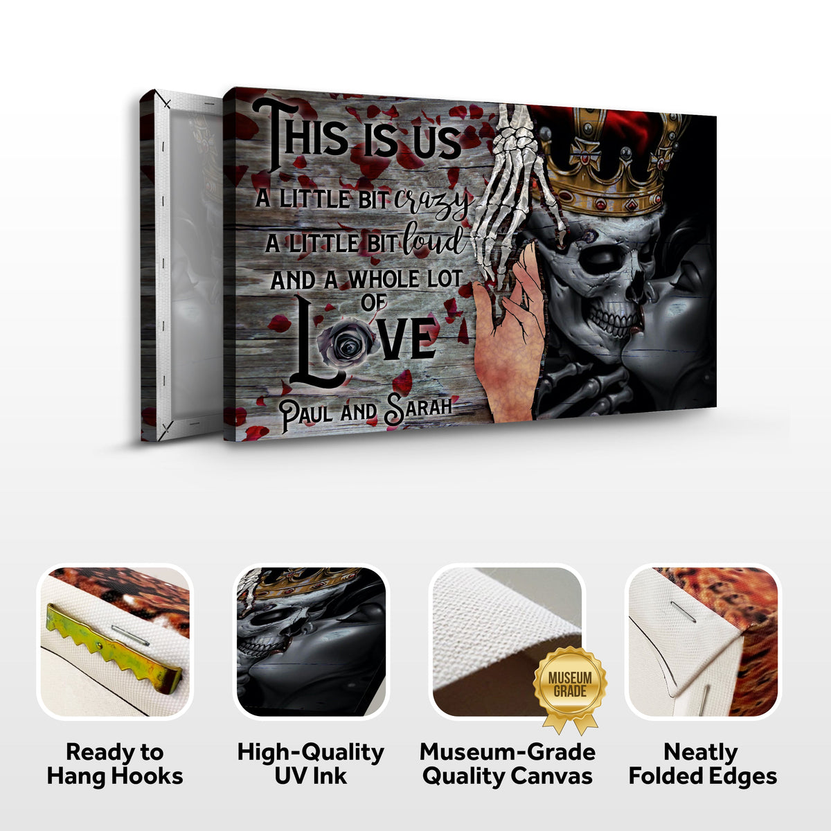 This Is Us Gothic Couple Sign by Tailored Canvases