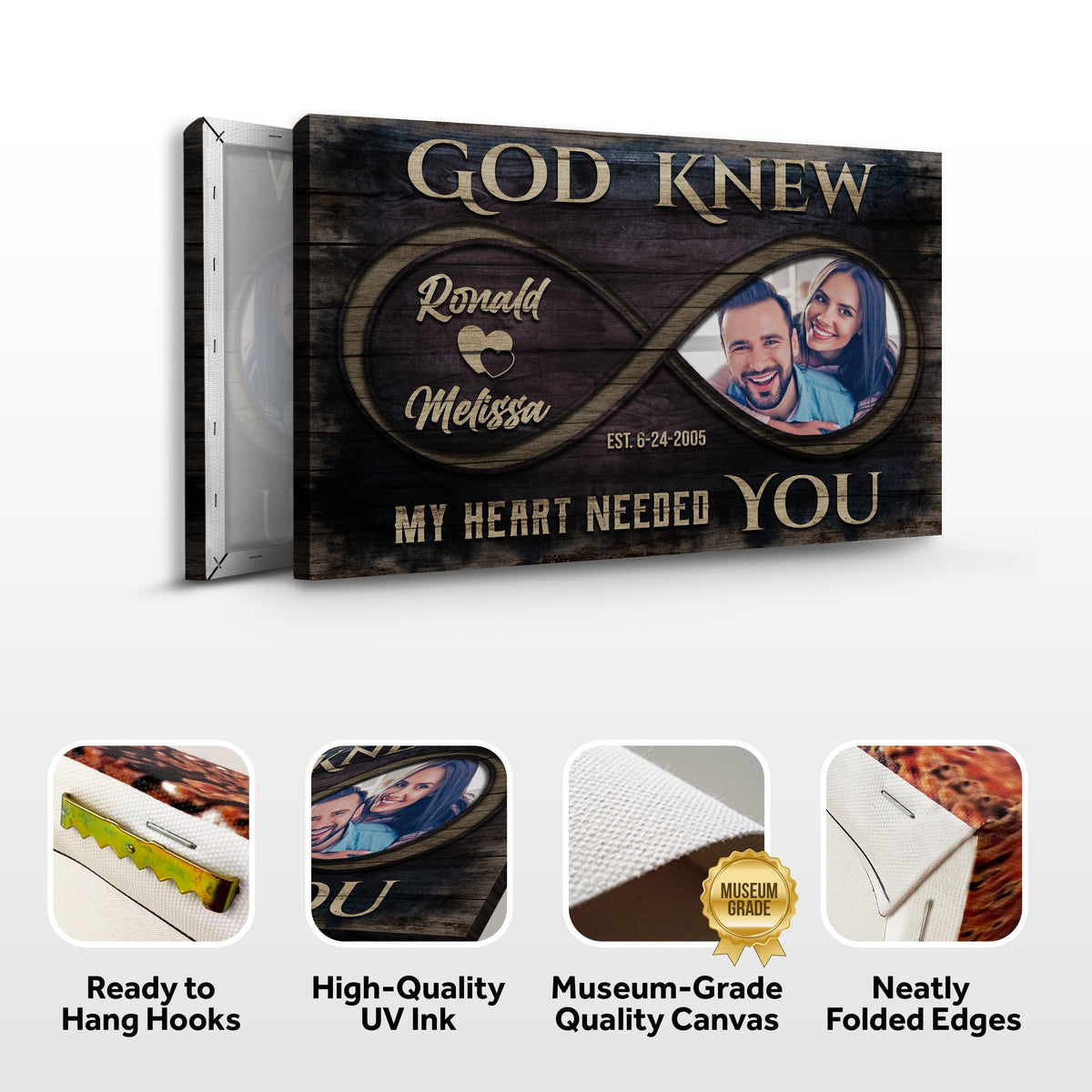 God Knew Couple Sign II by Tailored Canvases