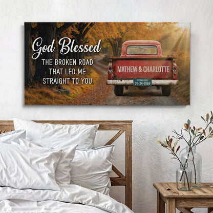 Custom Vintage Truck Couple Sign II by Tailored Canvases
