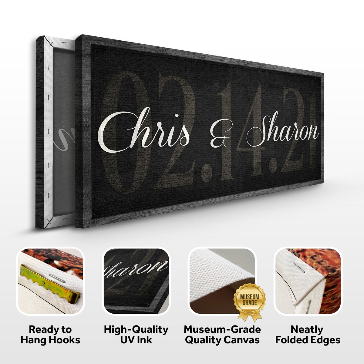 Wedding Date Sign by Tailored Canvases