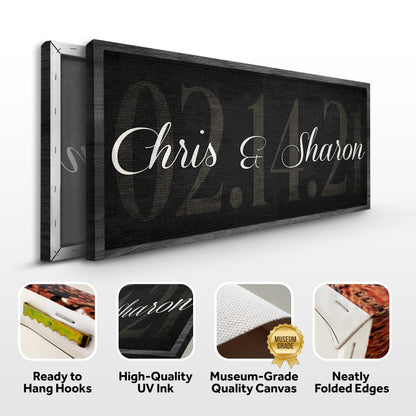 Wedding Date Sign by Tailored Canvases