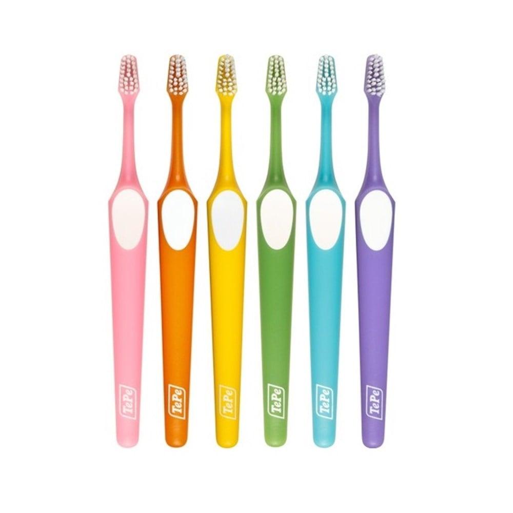 TePe Supreme Compact SOFT Manual Toothbrush for Adults - Double-Bristle Design for Effective Oral Hygiene by Beauty Care Bag