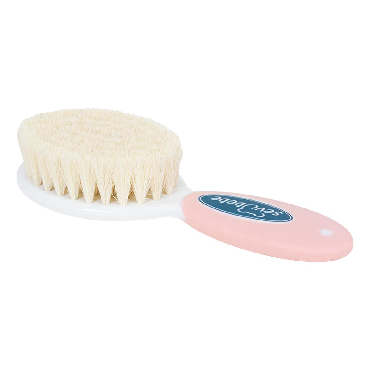 Sevi Bebe Baby Hair Brush and Comb Set - Natural Bristle, Gentle Grooming for Newborns by Beauty Care Bag