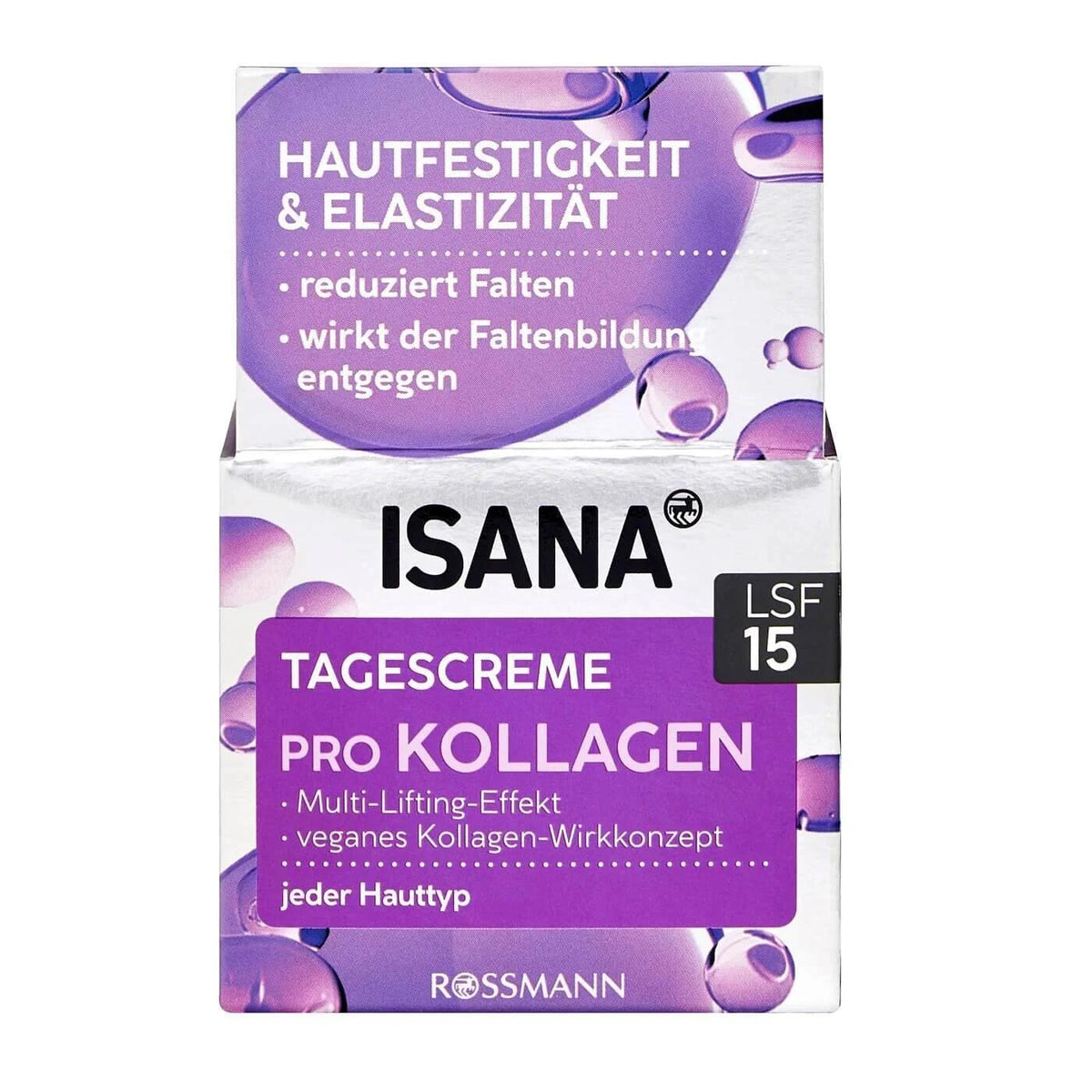 Isana Pro-Collagen Day Cream SPF15 Firming Moisturizer 50ml by Beauty Care Bag