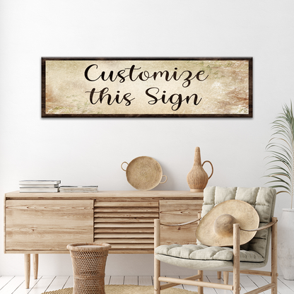 Custom Rustic Canvas Sign by Tailored Canvases