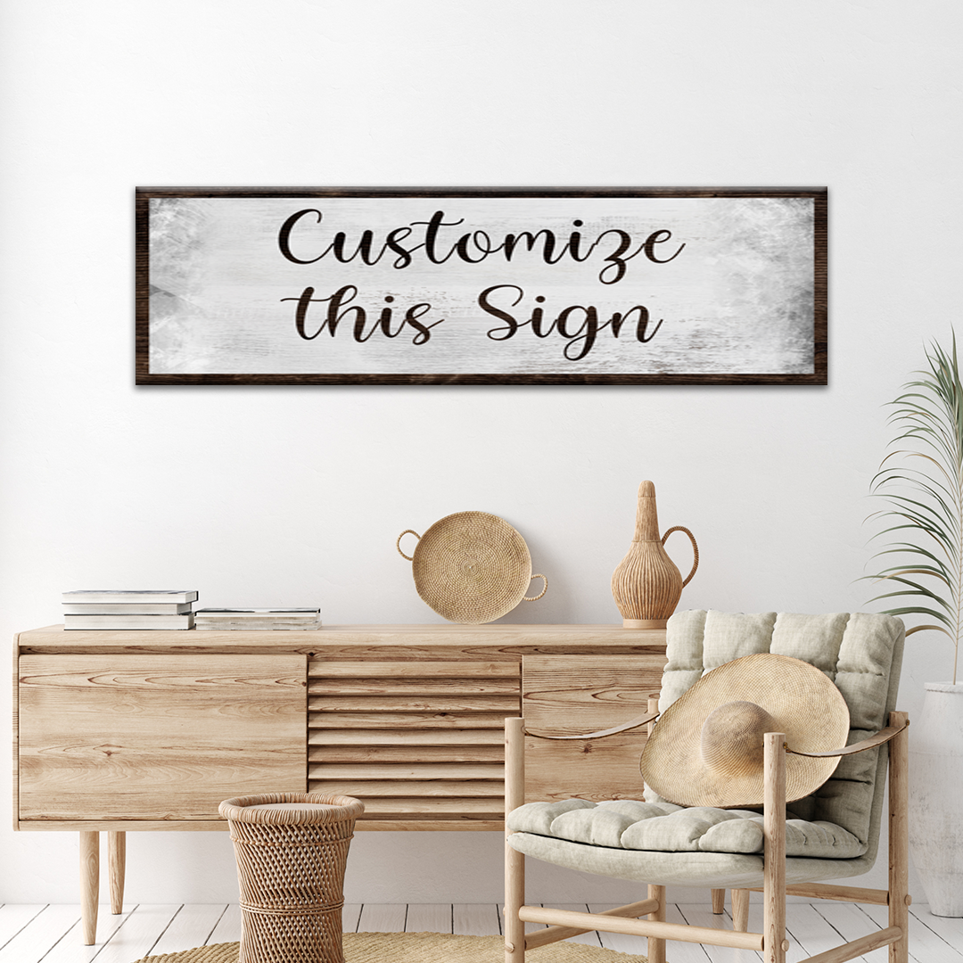 Custom Rustic Canvas Sign by Tailored Canvases