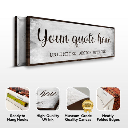 Custom Quote Sign by Tailored Canvases