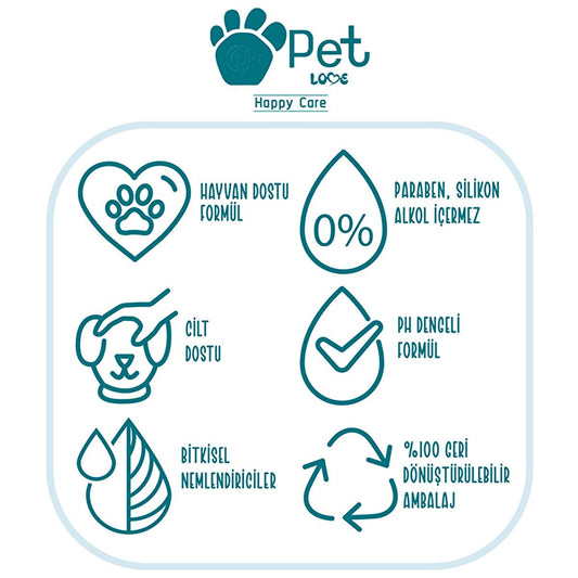 Pet Love Argan Oil Pet Shampoo for Cats and Dogs - 7.61 fl oz, Natural Fur Care by Beauty Care Bag