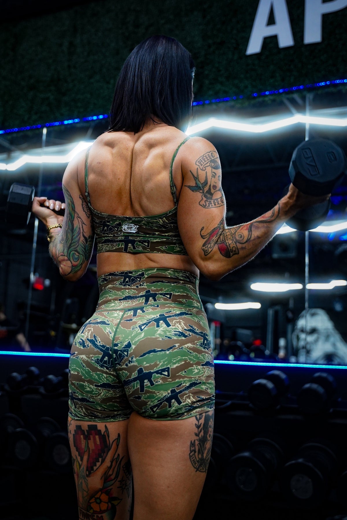 Straight Strap Sports Bra | Snipes & Stripes by Tango Charlie Apparel