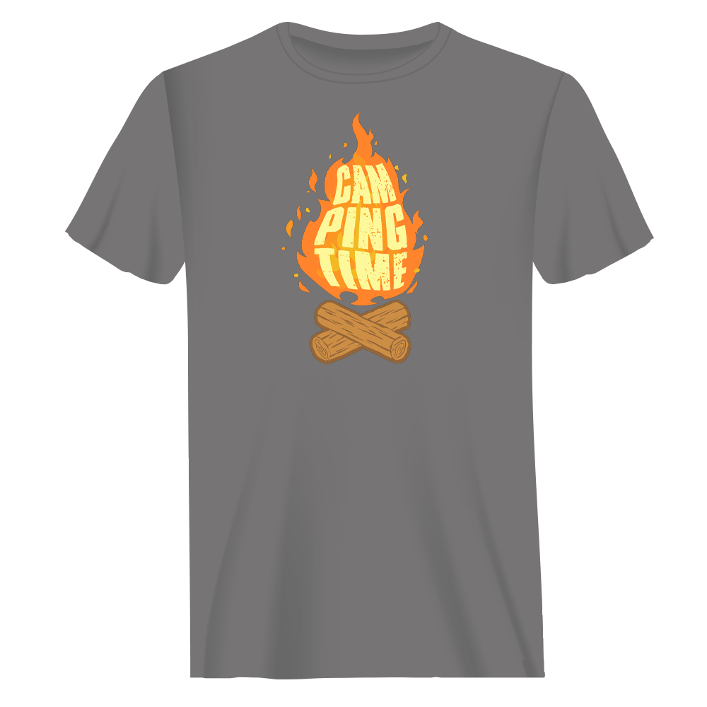 Camp Fire Man T-Shirt by Outdoorzees