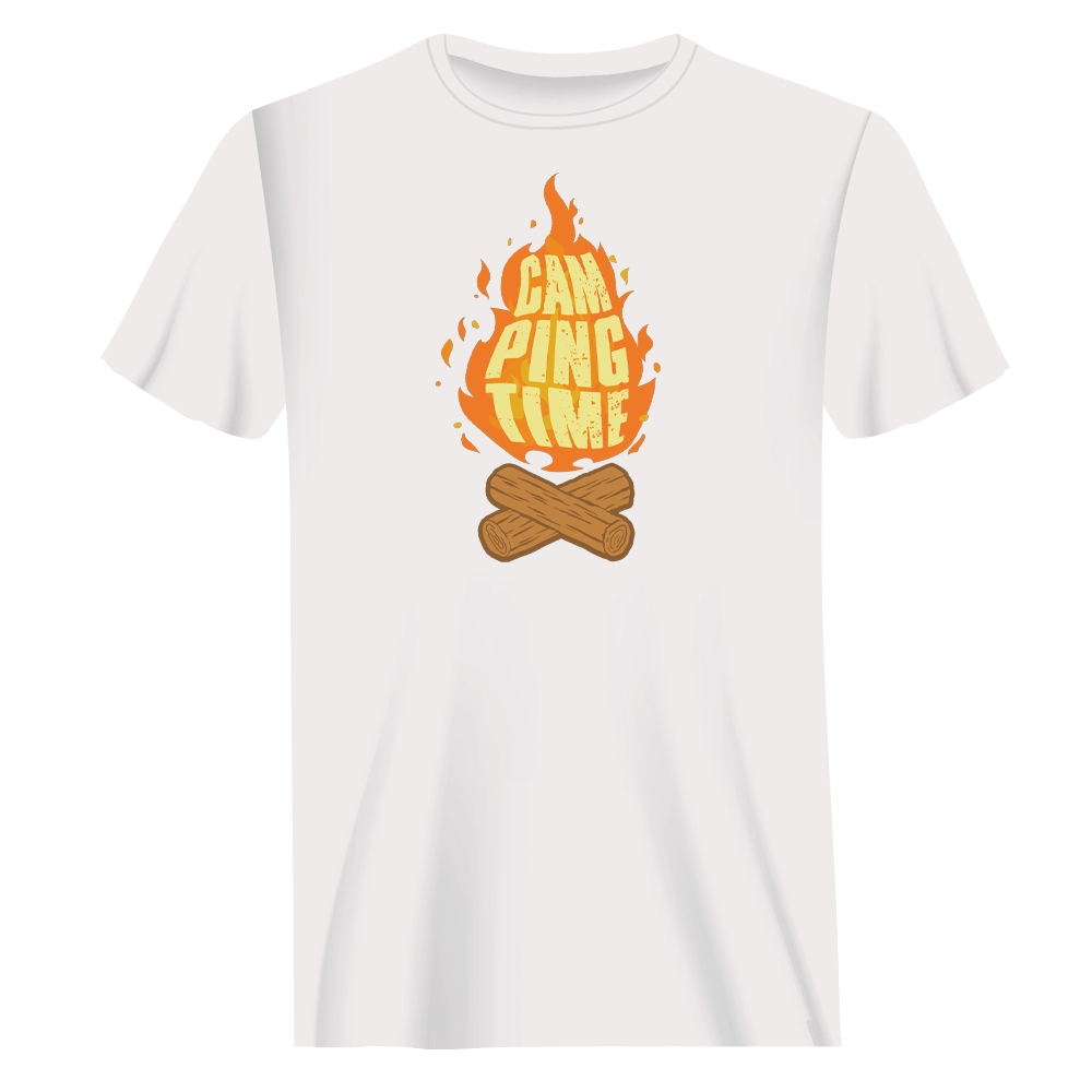 Camp Fire Man T-Shirt by Outdoorzees