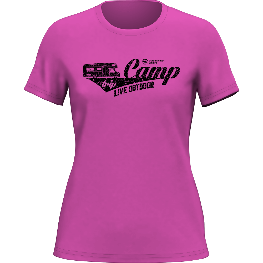 Camp Trip T-Shirt for Women by Outdoorzees