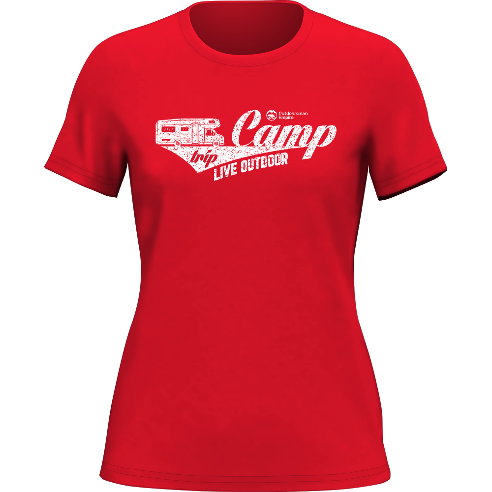 Camp Trip T-Shirt for Women by Outdoorzees