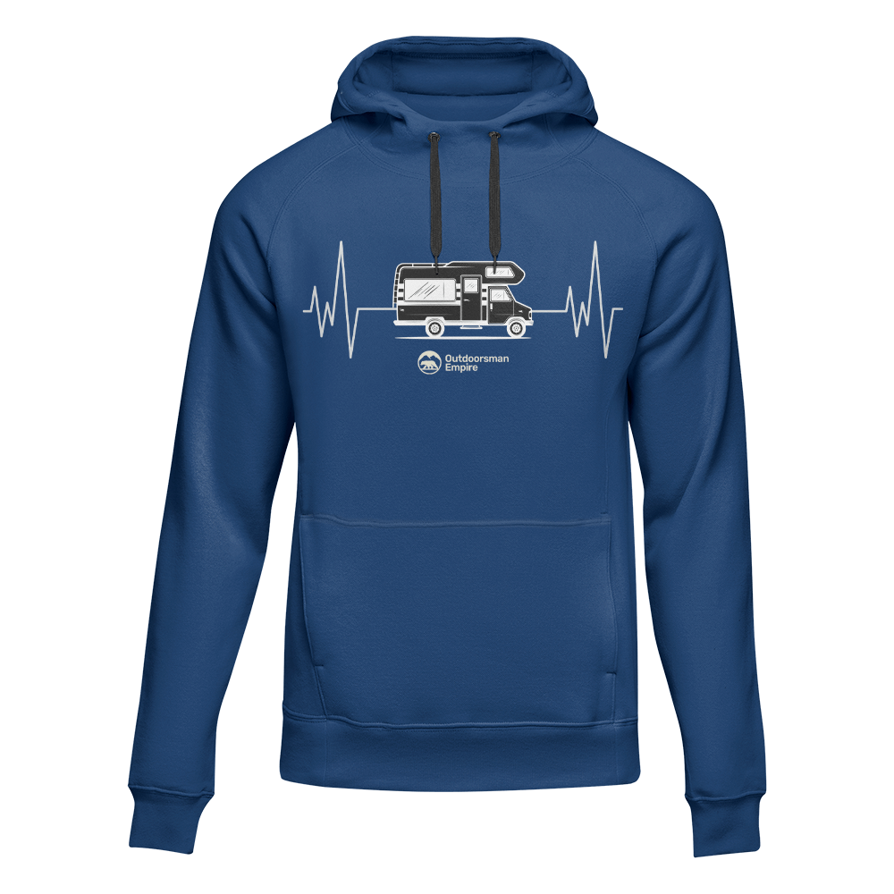 Camping Cardiogram Unisex Hoodie by Outdoorzees