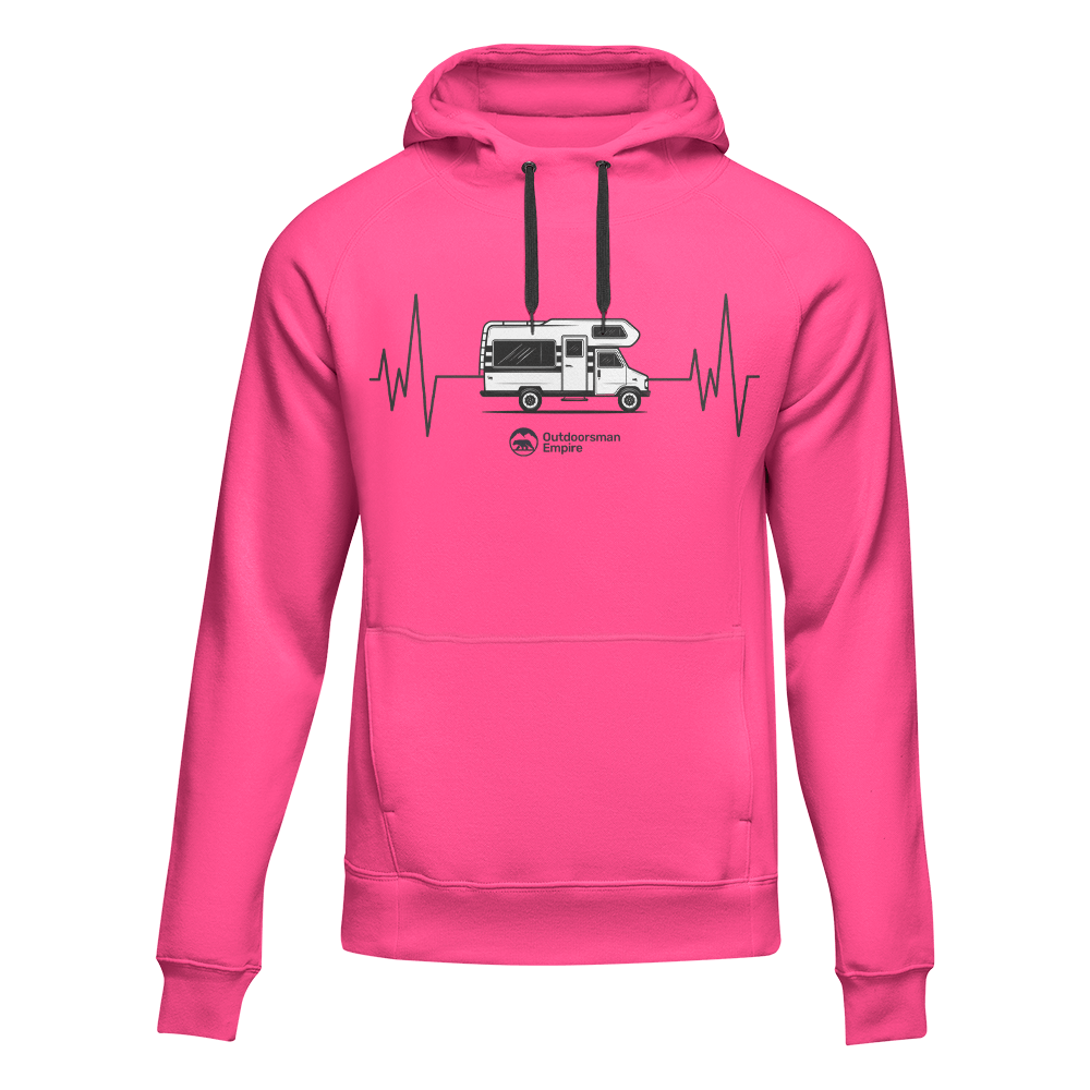 Camping Cardiogram Unisex Hoodie by Outdoorzees