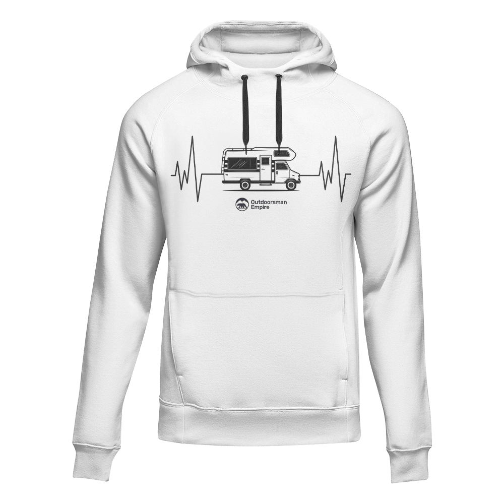 Camping Cardiogram Unisex Hoodie by Outdoorzees