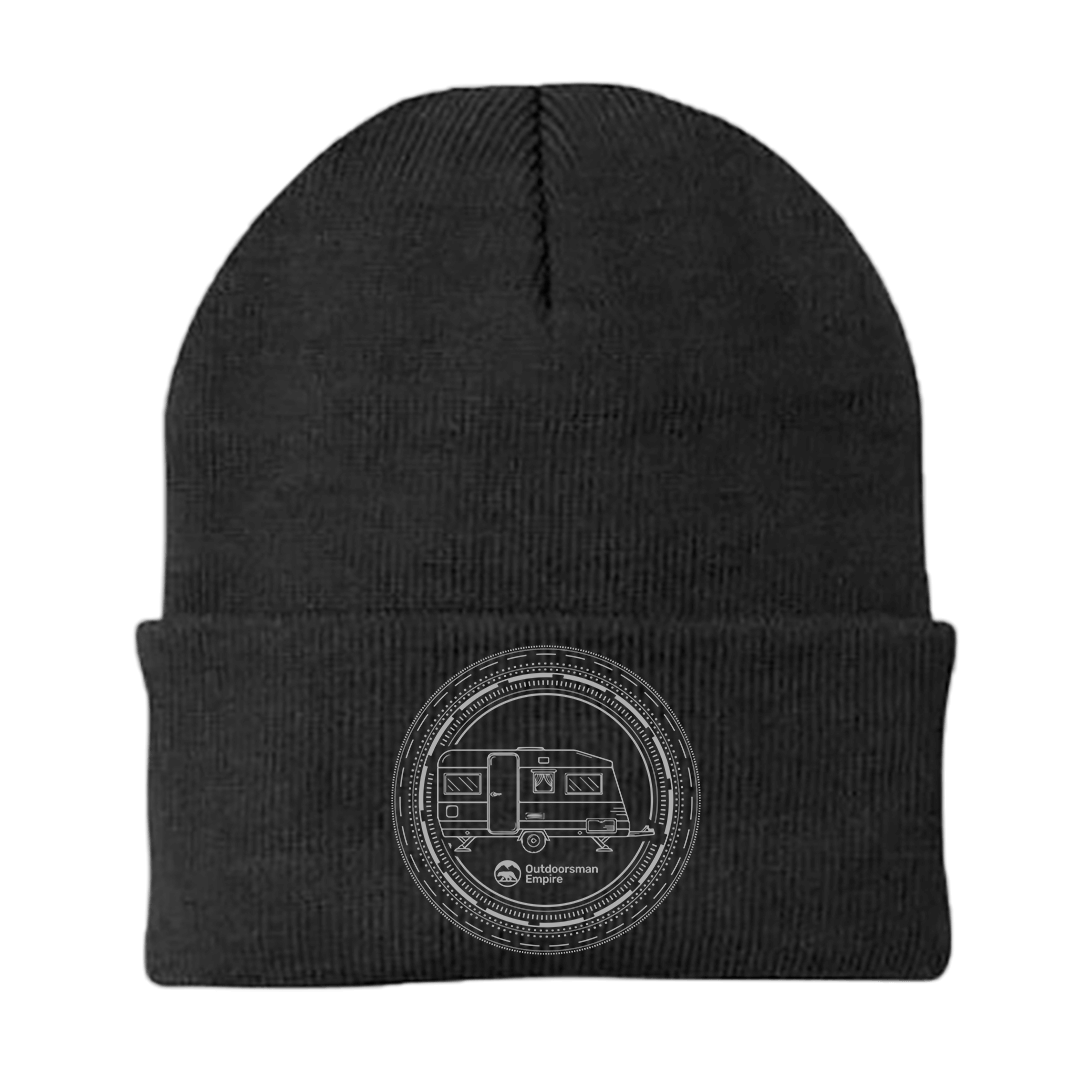 Camping Kaleidoscope Embroidered Beanie by Outdoorzees