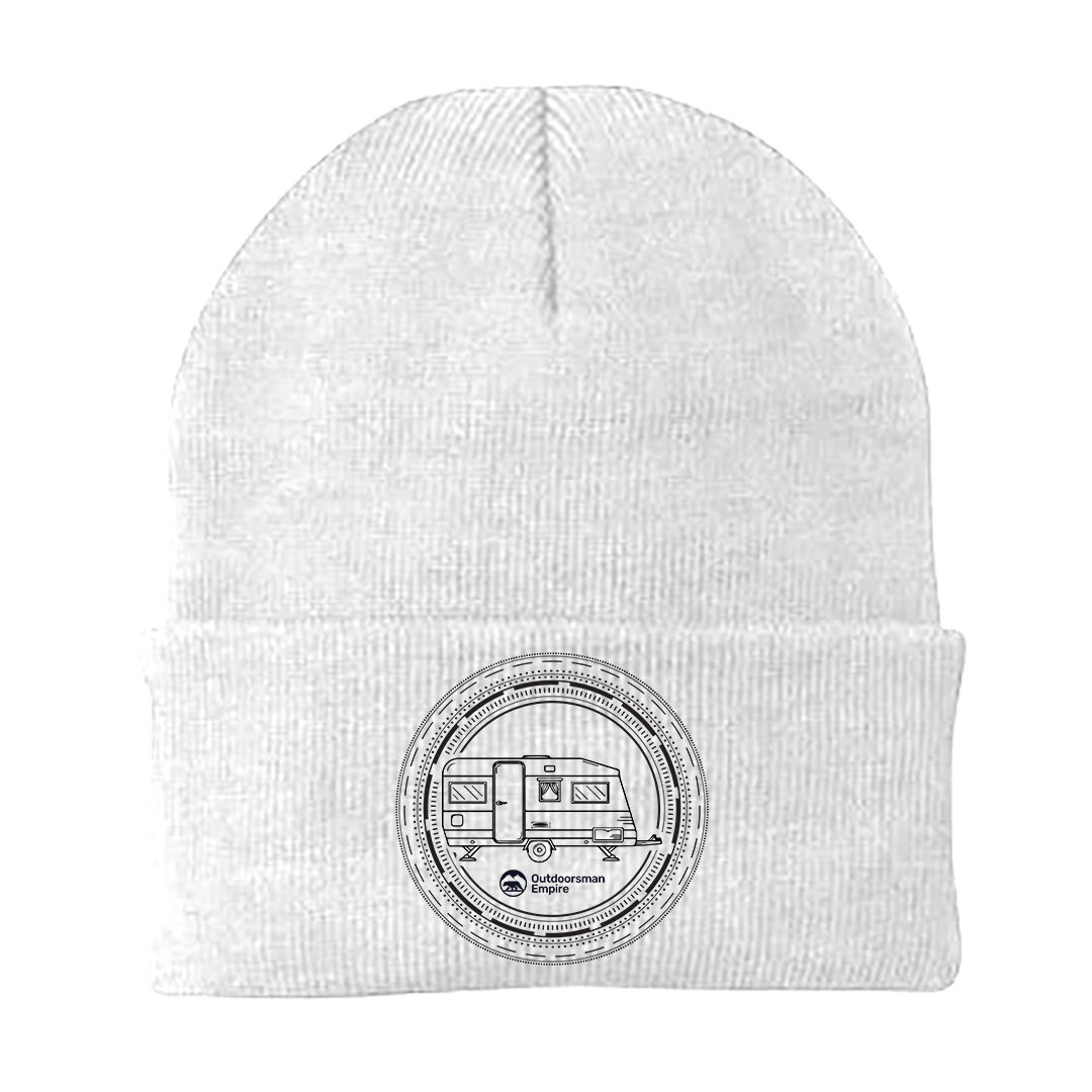 Camping Kaleidoscope Embroidered Beanie by Outdoorzees