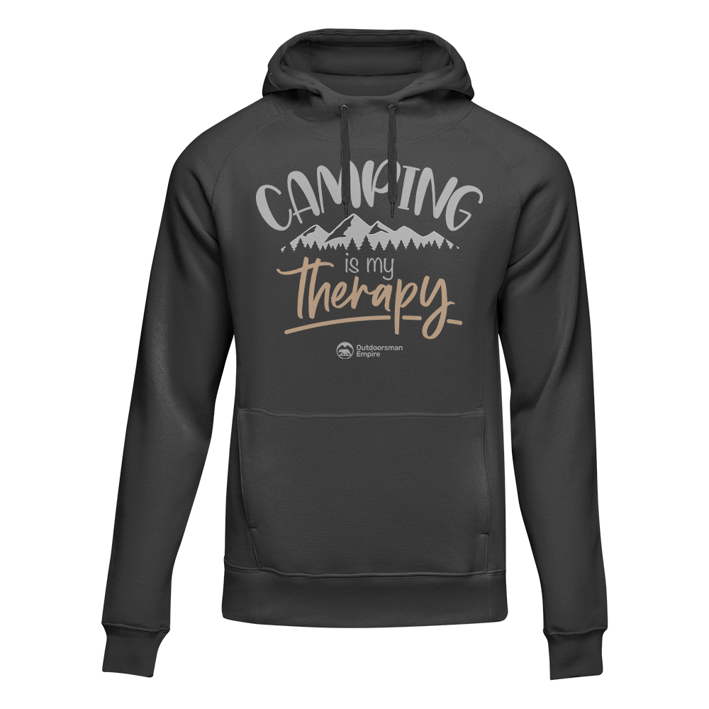 Camping Is My Therapy Unisex Hoodie by Outdoorzees