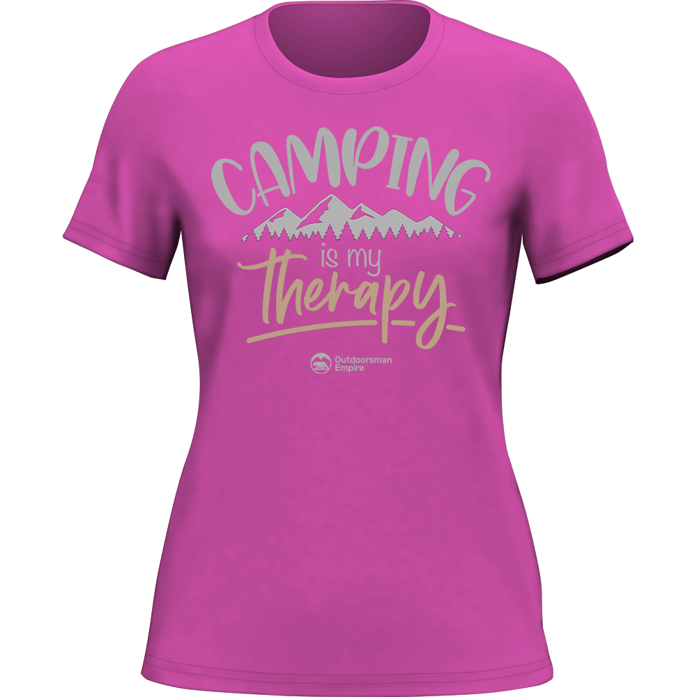 Camping Is My Therapy T-Shirt for Women by Outdoorzees