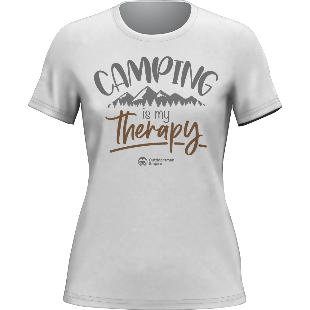 Camping Is My Therapy T-Shirt for Women by Outdoorzees