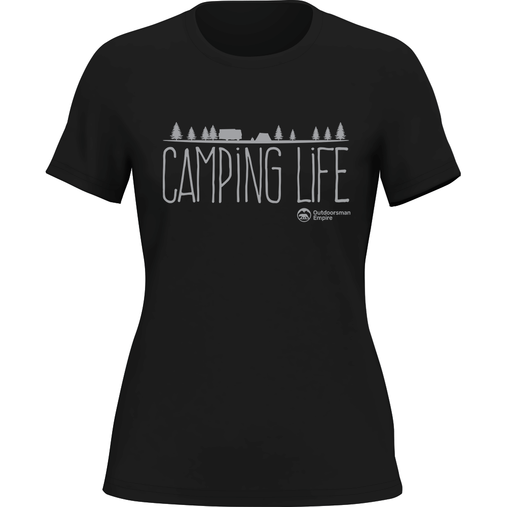 Camping Life T-Shirt for Women by Outdoorzees