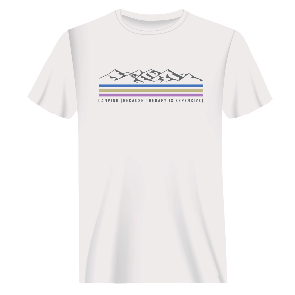 Camping Lines Man T-Shirt by Outdoorzees