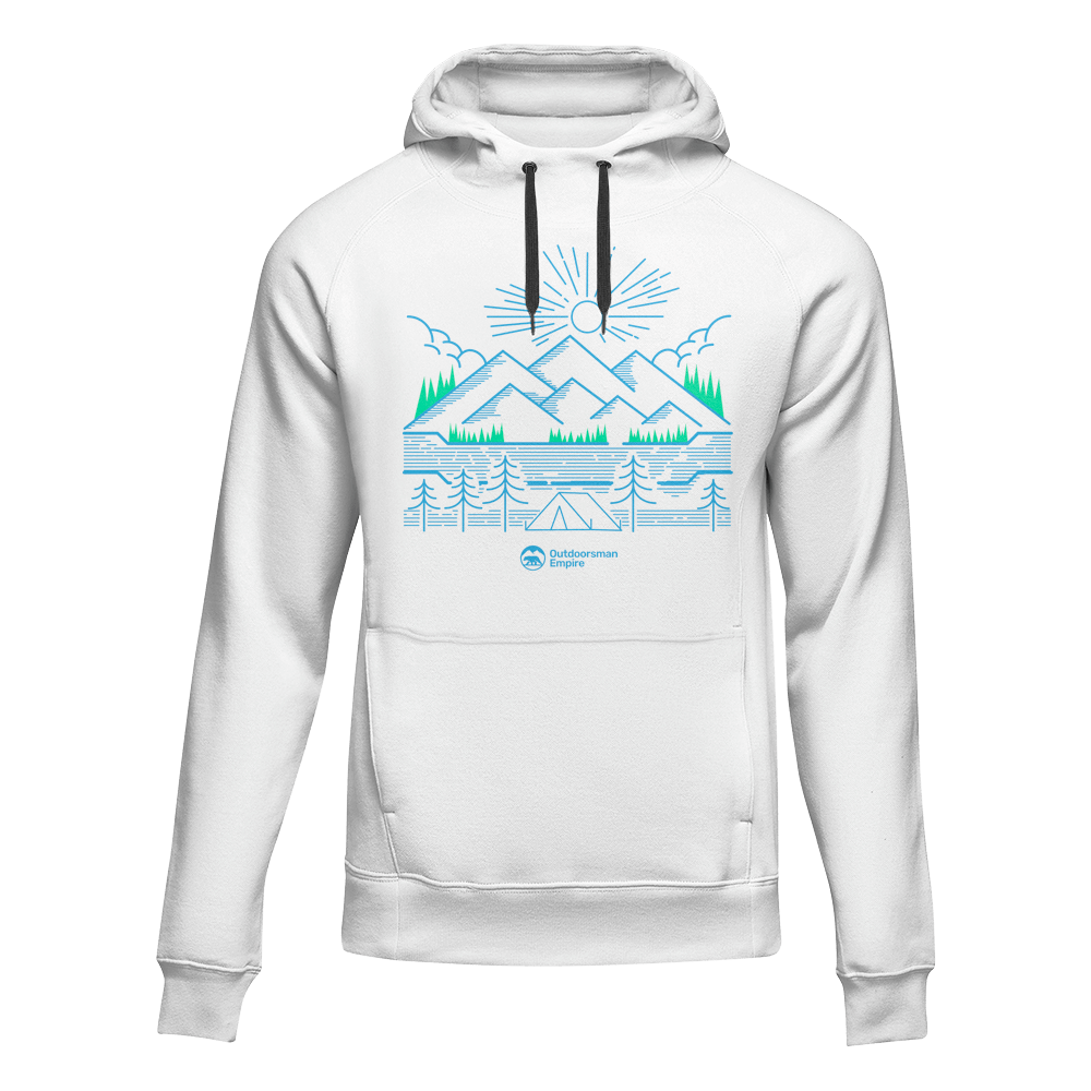 Camping Lines Unisex Hoodie by Outdoorzees