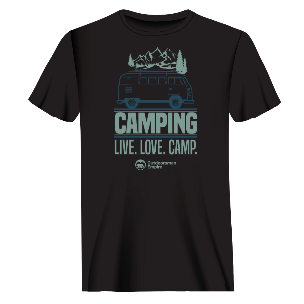 Camping Live Love Camp Man T-Shirt by Outdoorzees