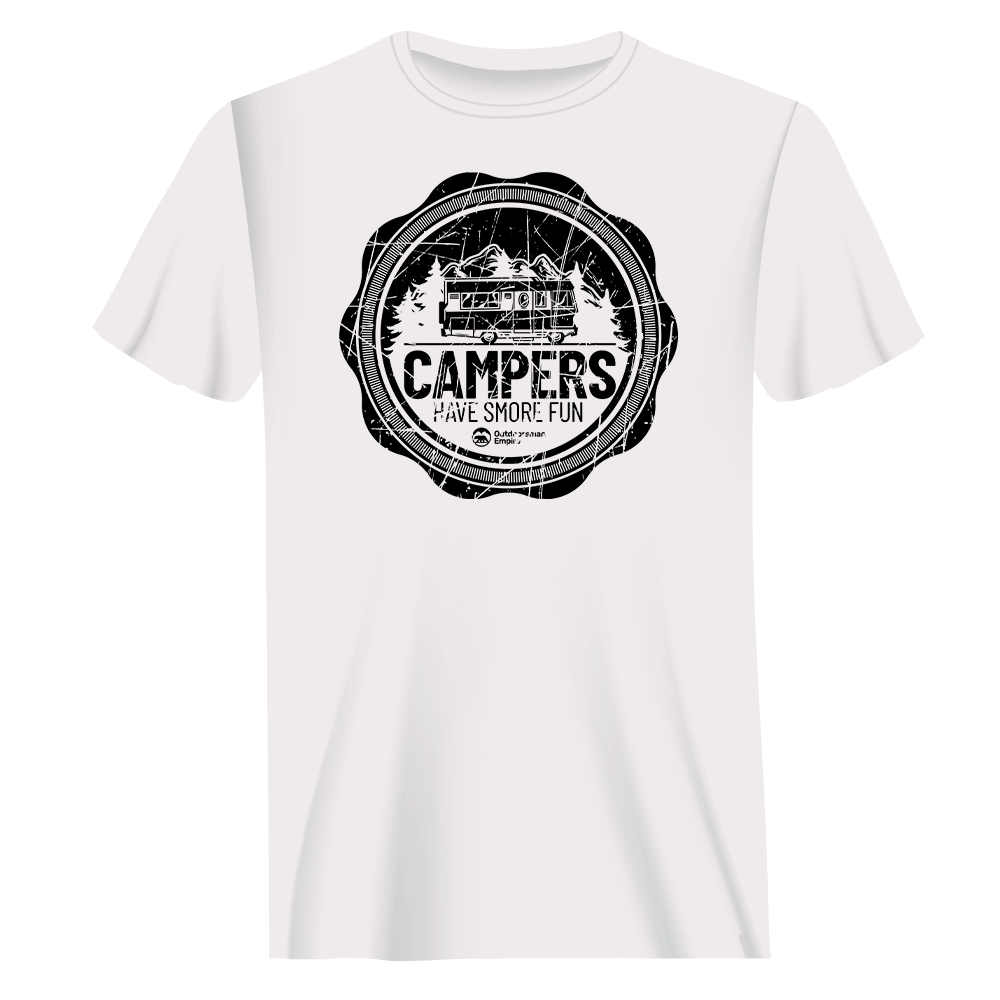 Camping Seal Man T-Shirt by Outdoorzees